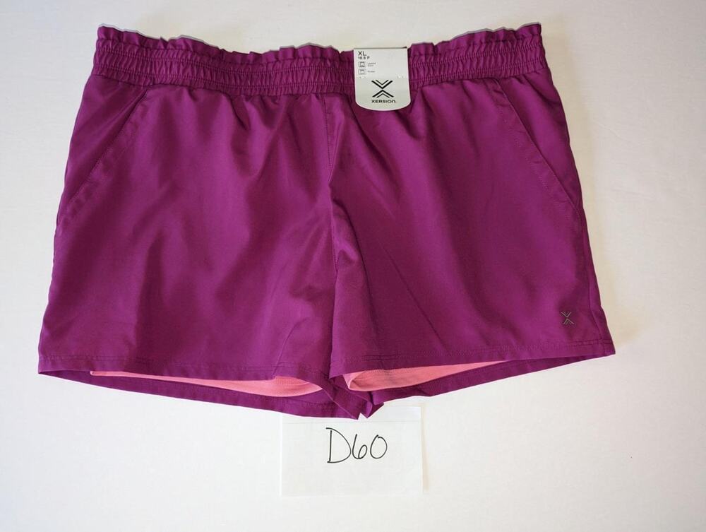 Xersion Layered Shorts Sizes XL 18.5P Palace Orchid Pink NWT -0523D60